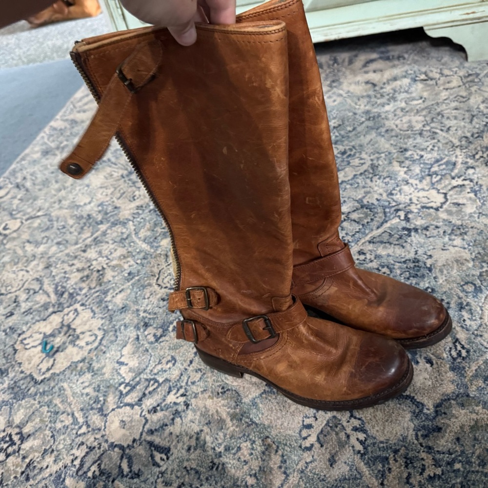 Women’s Frye Tall Zip Leather Boot